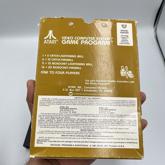 Warlords (Atari 2600, 1981) CIB Tested Working - Picture 9 of 11